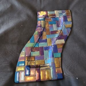 Vibrant Gems of Glass designer display plate.